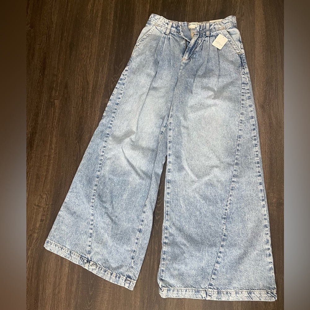 Free People Equinox Denim Trouser